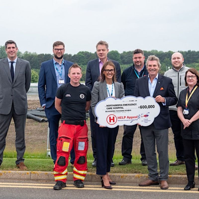 HELP Appeal donates £600,000 for new helipad at Northumberland hospital