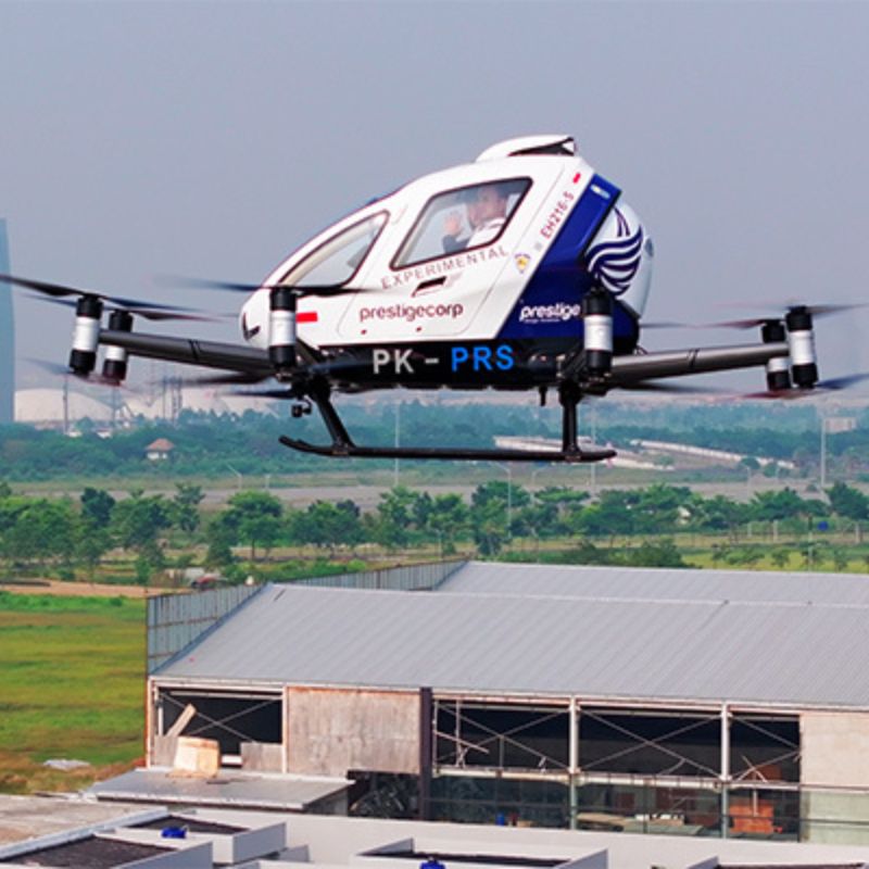 Ehang makes first pilot-less human-carrying Flights in Indonesia