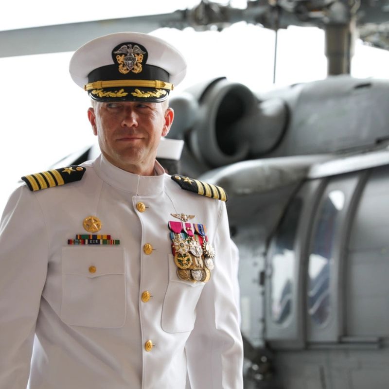 US Navy Squadron HSC-7 Holds Change of Command