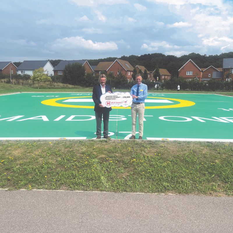Maidstone Hospital helipad reopens following major upgrade