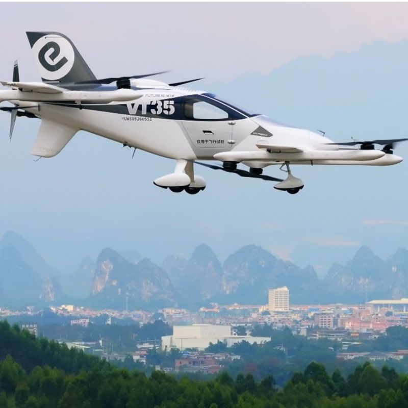 EHang launches VT35 long-range pilotless passenger eVTOL
