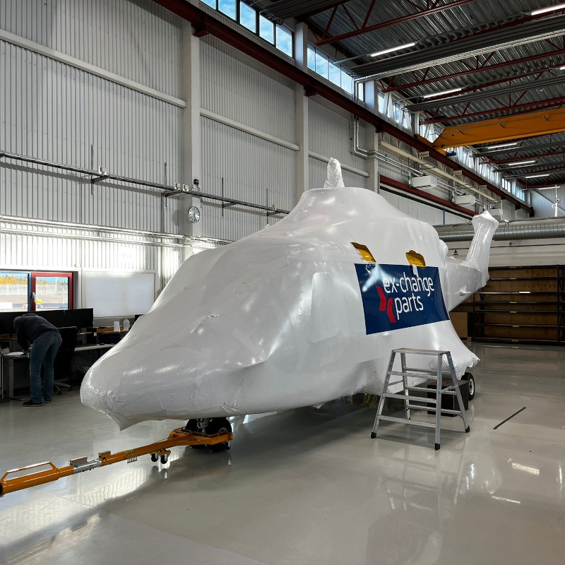 Ex-Change Parts achieves 100% sustainability in helicopter recycling