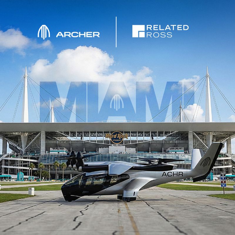 Archer Aviation Reveals Plans for Miami Air Taxi Network