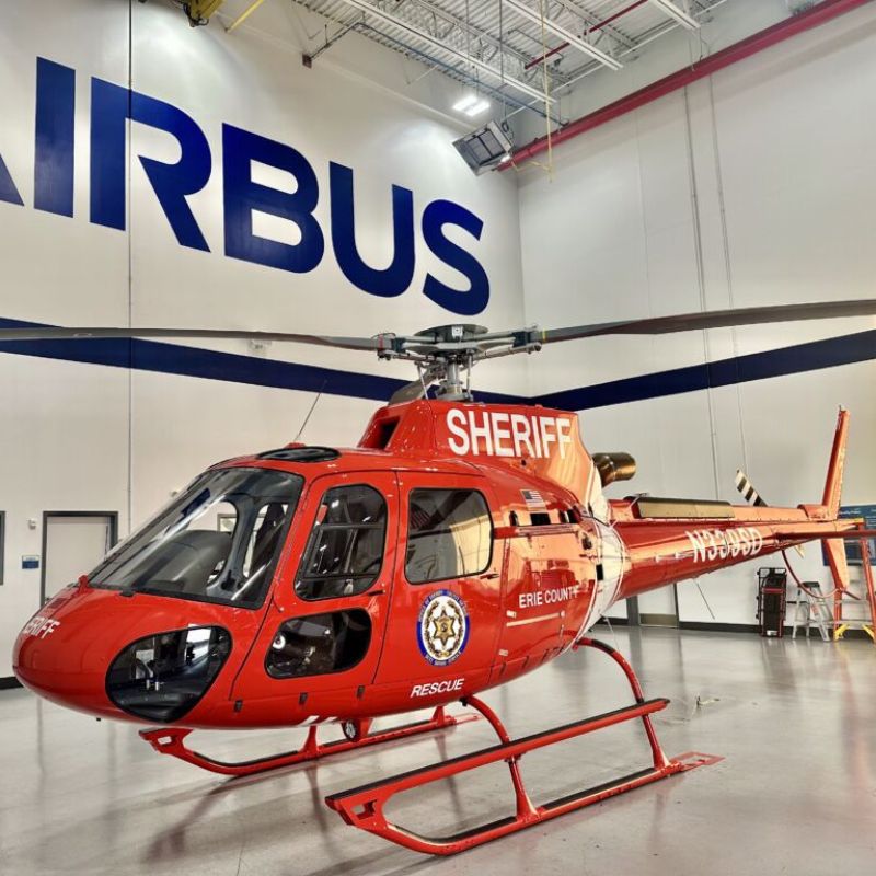 Davenport Aviation delivers new Airbus H125 to Erie County Sheriff