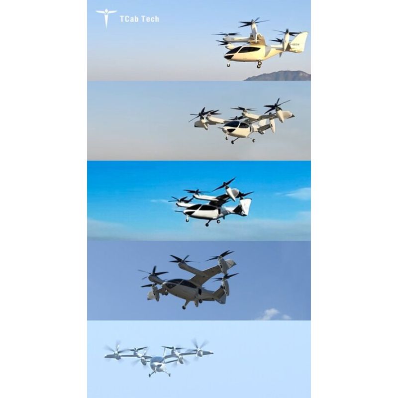 TCab Tech E20 eVTOL Completes Transition Flight Tests