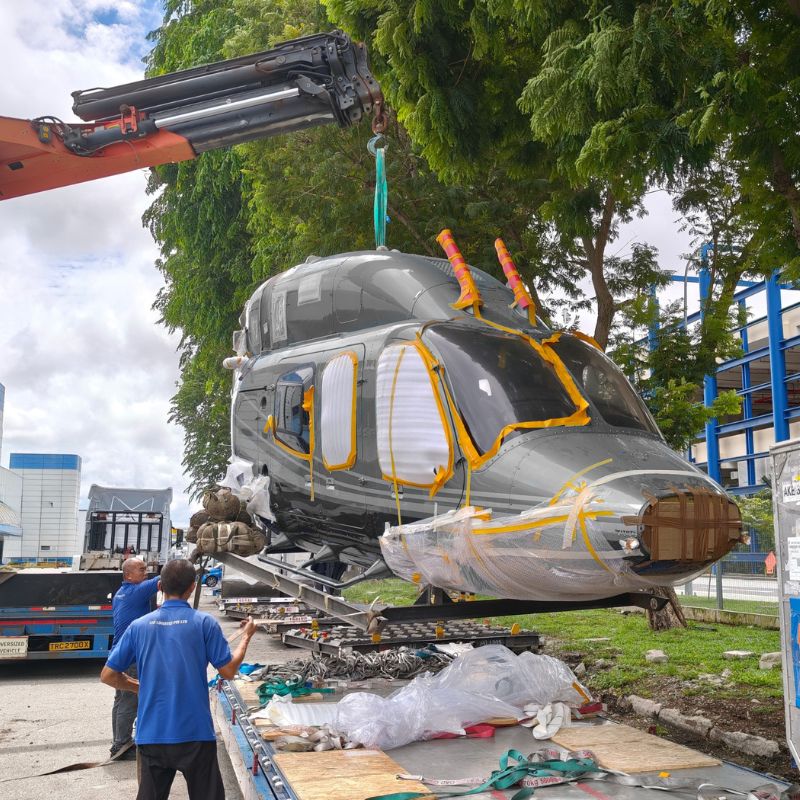 B&H Worldwide ships Bell 429 from India to Singapore