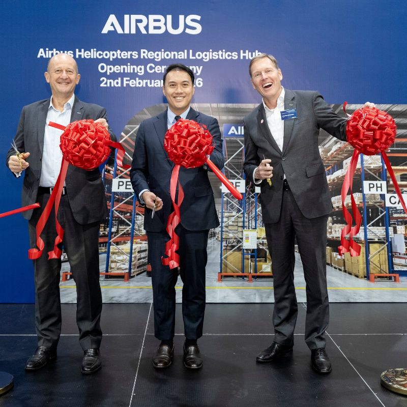 Airbus opens helicopter logistics hub in Singapore