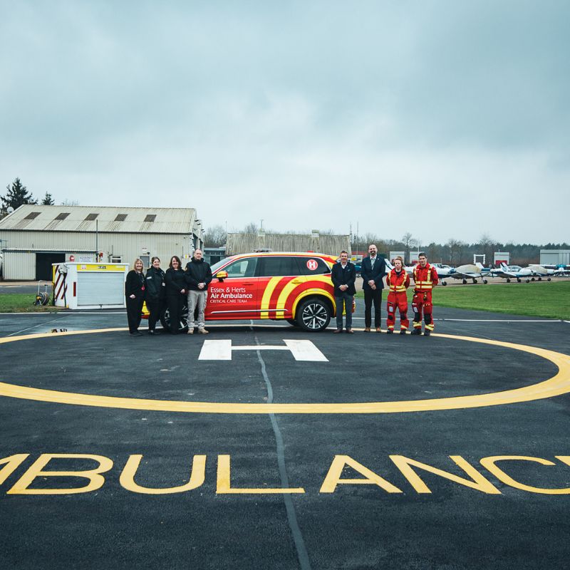 Essex & Herts Air Ambulance unveiled newly refurbished helipad