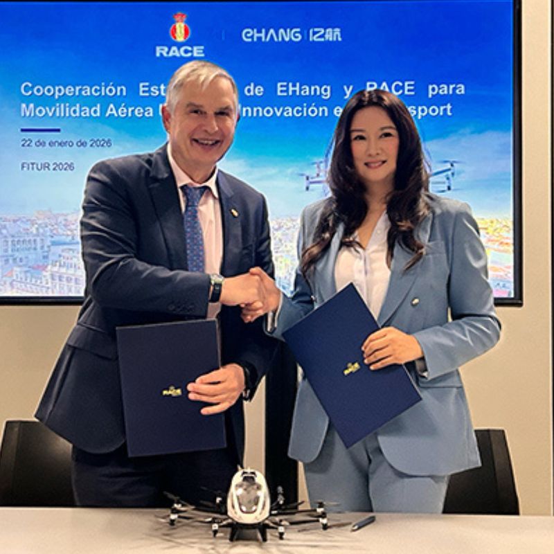 EHang and RACE Sign MoU to bring AAM into motorsport