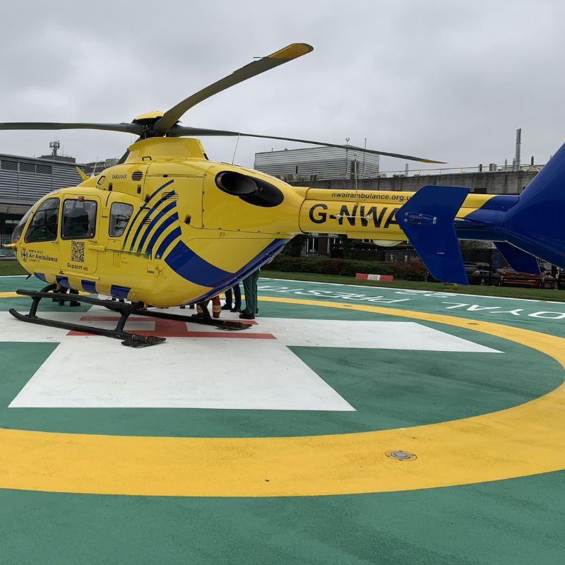 Royal Preston Hospital unveils refurbished helipad