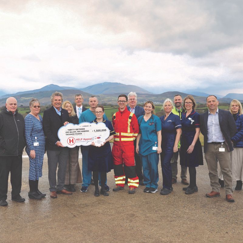 Construction starts on 2 new helipads at Ysbyty Gwynedd