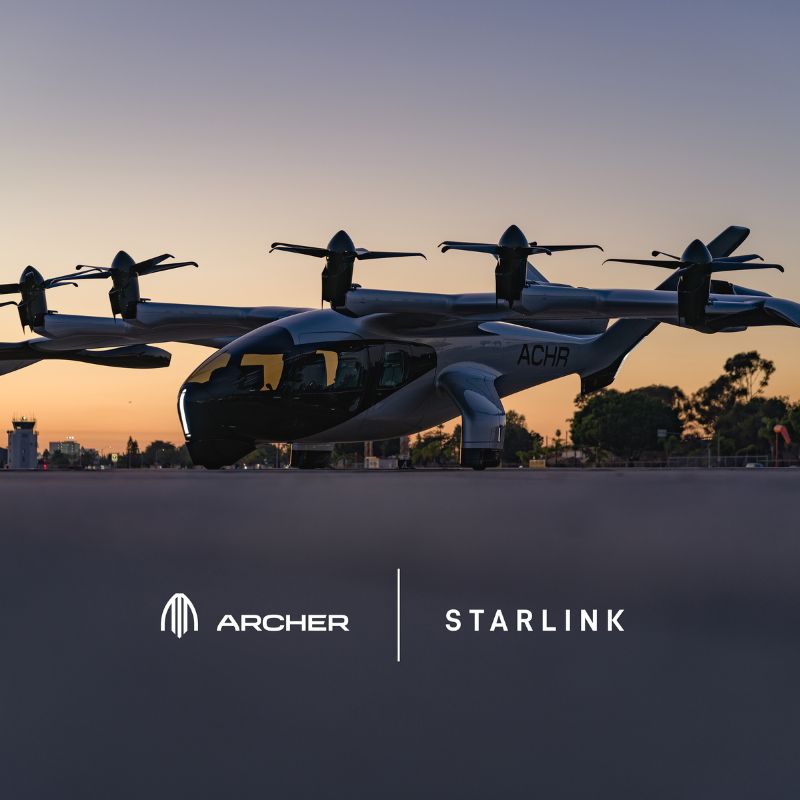 Archer adds Starlink to Midnight air taxis
