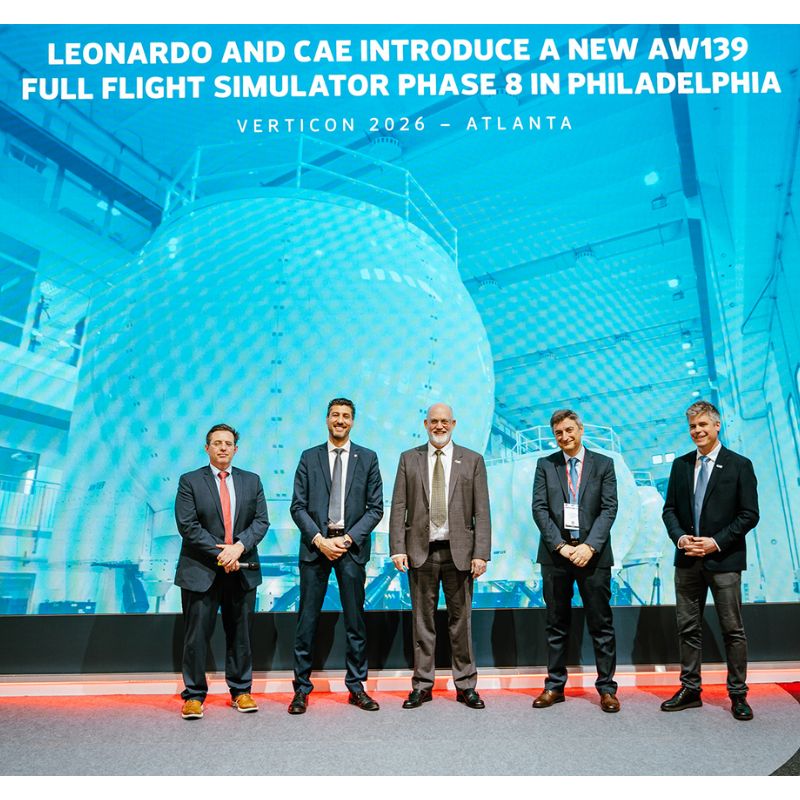 Leonardo and CAE to add second AW139 sim in Philadelphia