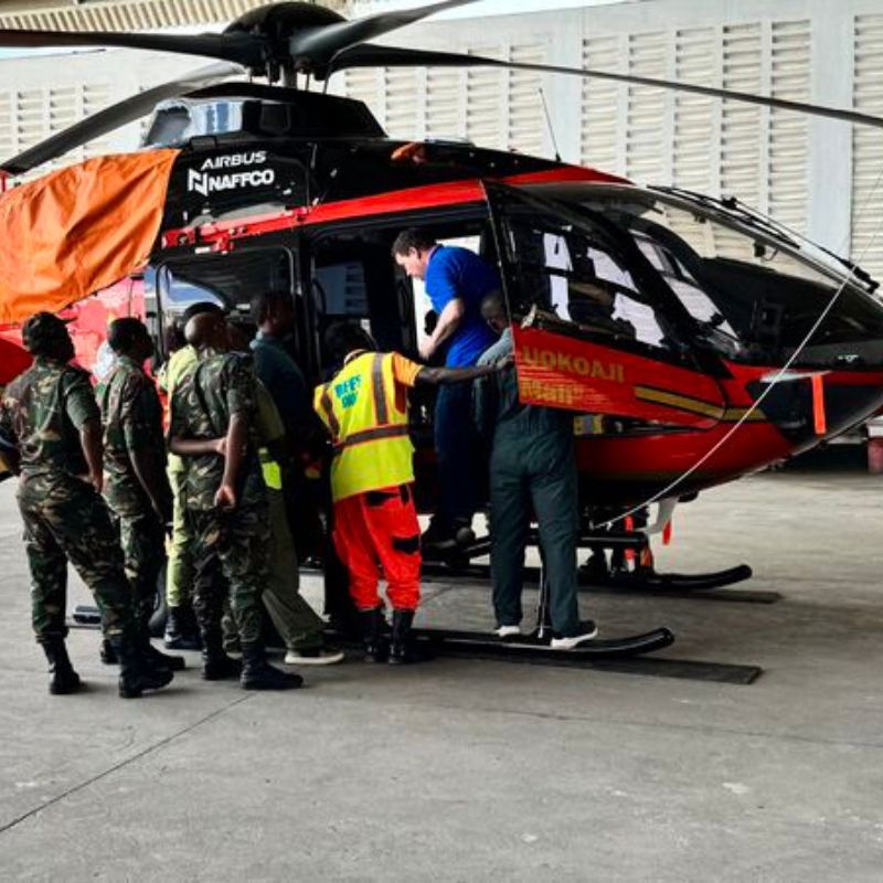Bucher delivers H135 Disaster Management Kit to Tanzania