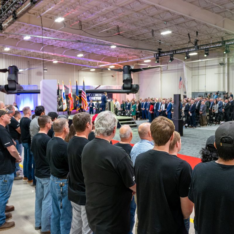 Bell Celebrates Grand Opening of MV-75 Cheyenne Wichita Assembly Center