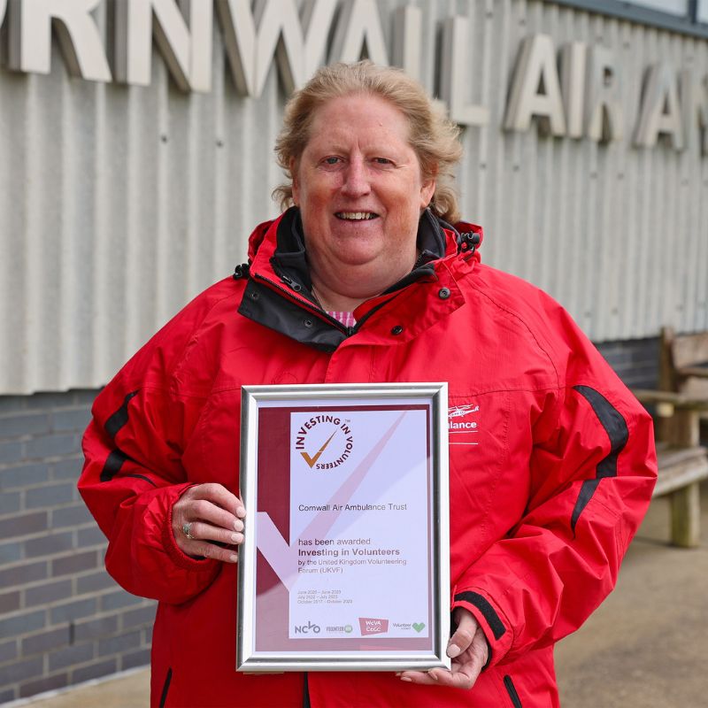 Cornwall Air Ambulance’s commitment to volunteers recognised
