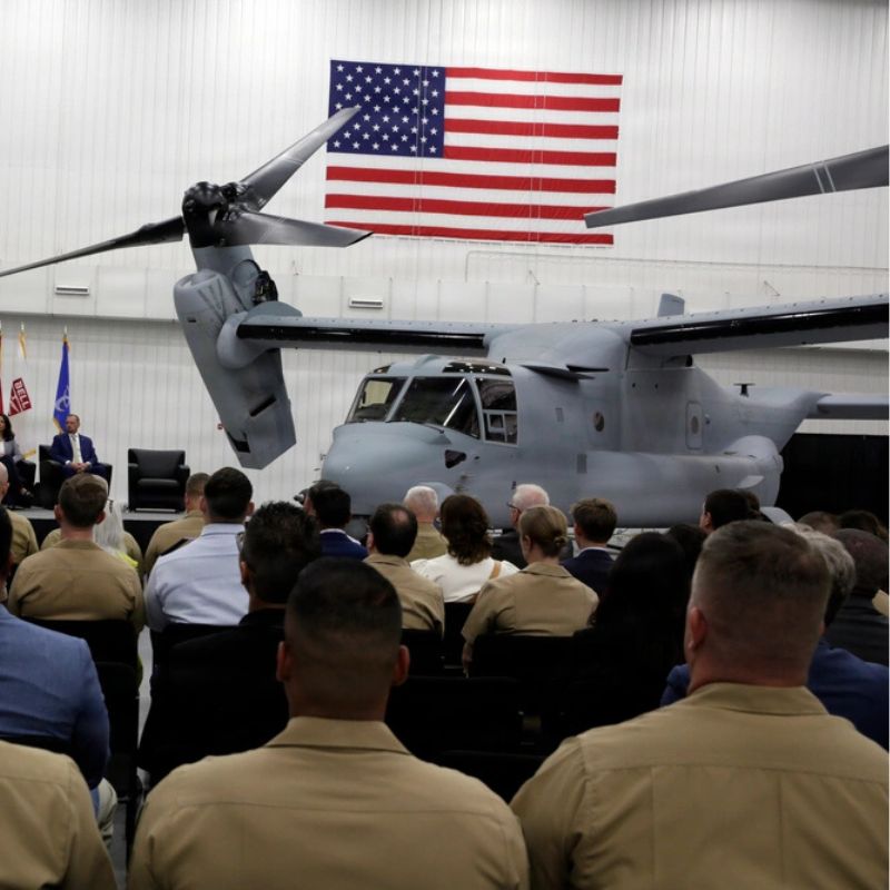 US Marine Corps receives last MV-22B Osprey