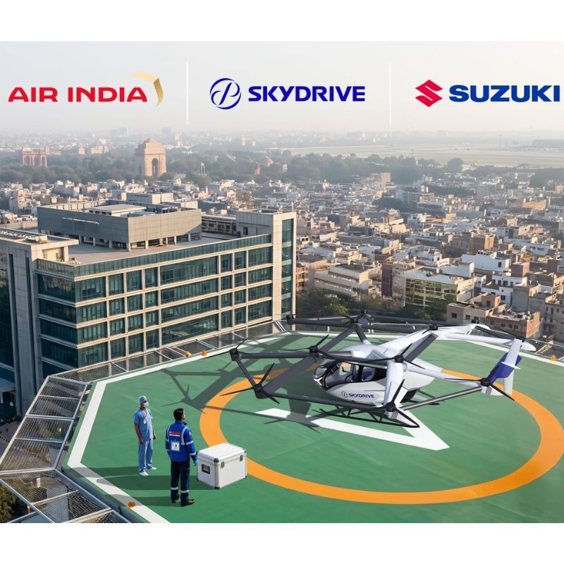 Air India, Suzuki & SkyDrive Partner for Medical eVTOL Logistics