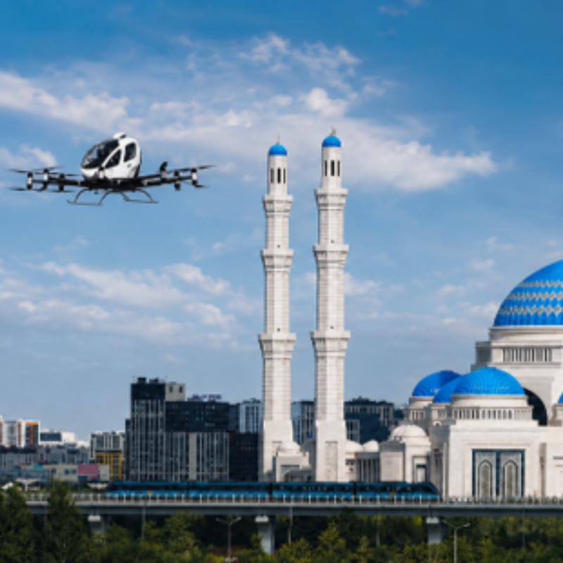 EH216-S Completes First Pilotless Human-Carrying eVTOL Flight in Kazakhstan