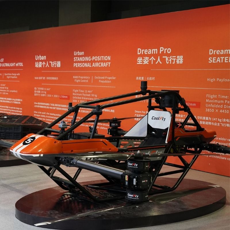 CoolFly Launches Urban Standing-Position Personal Aircraft