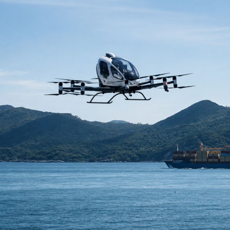 EHang EH216-S Completes First Public Flight in Hong Kong