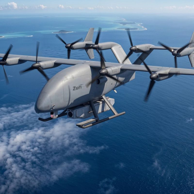 Zuri unveils 165kg payload hybrid uncrewed cargo VTOL